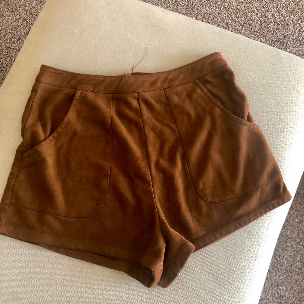 Faux Suede Shorts